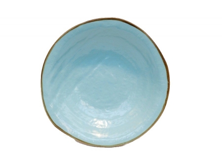 Turquoise soup plate