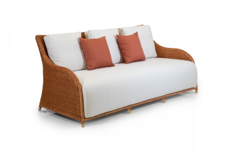 Tecla - 3 seater sofa - rattan