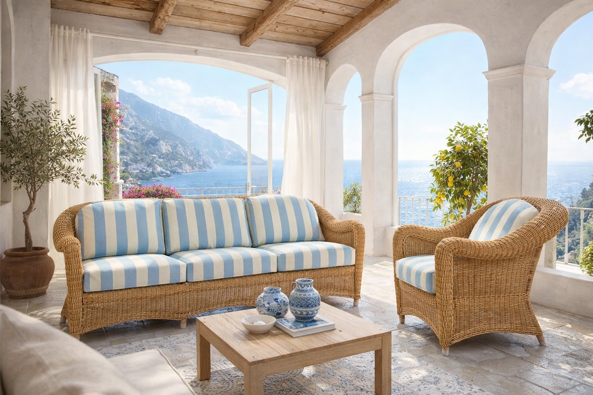 Consueto Over - 3 seater sofa - Rattan