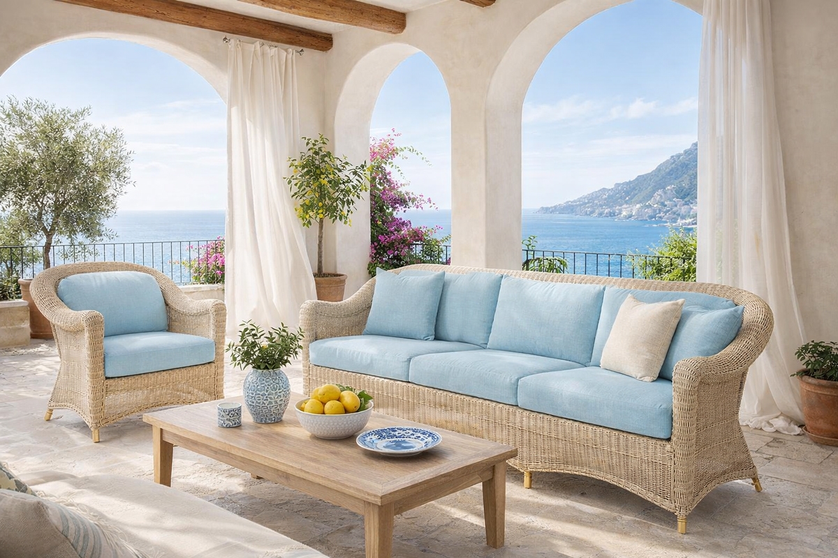 Consueto Over - divano 3 posti - Rattan