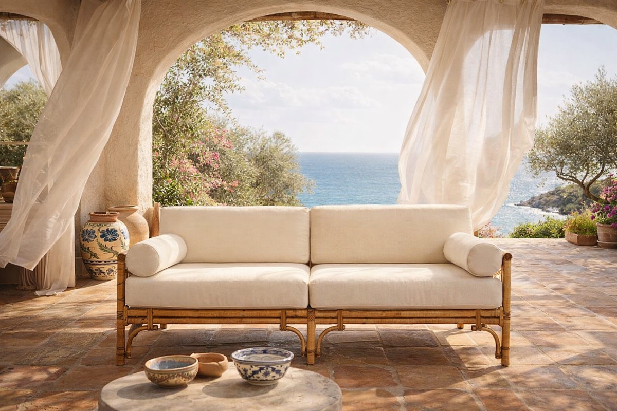 Mediterraneo - 3-Sitzer Sofa - rattan