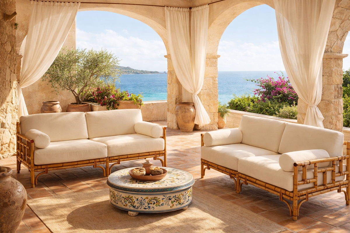 Mediterraneo -  3 seater sofa - Rattan