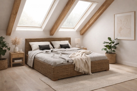 Ritz - DOPPELBETT - Rattan