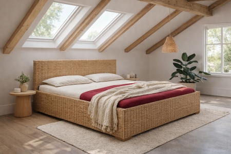 Ritz - DOPPELBETT - Rattan