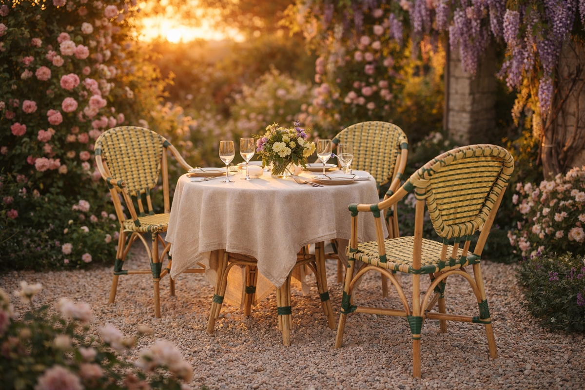 Bistrot CB05 - Rattan-Rahmen