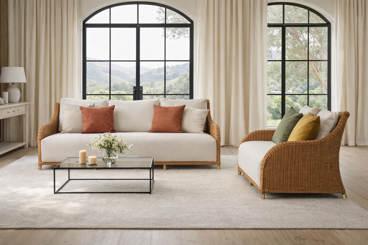 Tecla - 2 seater sofa - rattan