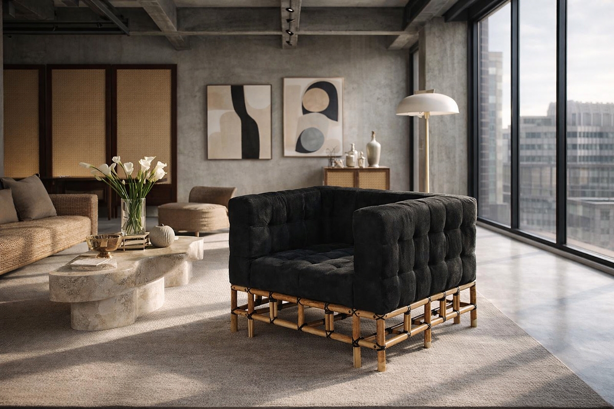 920 - quilted armchair