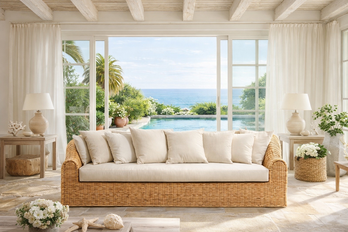 Palatino -  3 seater sofa   - rattan