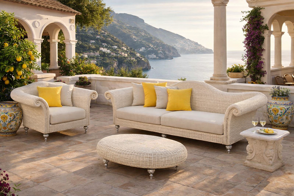 Mendelssohn - 3-Sitzer Sofa - Rattan