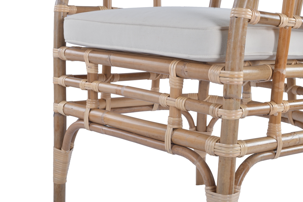 Amalia -  dining armchair - Rattan