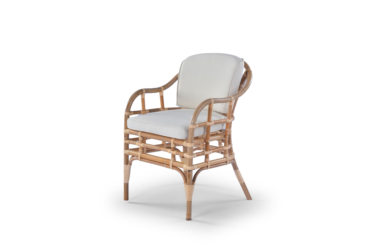Amalia -  dining armchair - Rattan