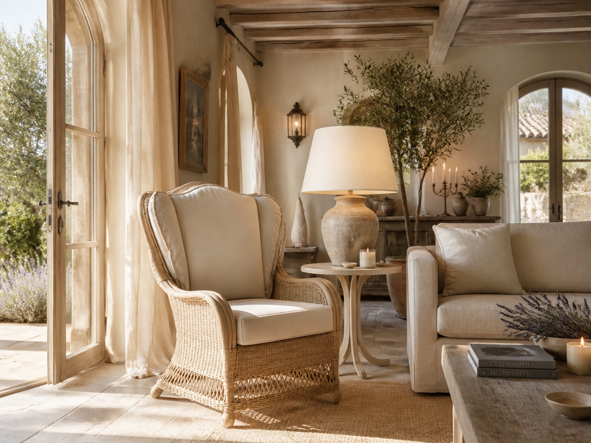 Present - Bergere - rattan
