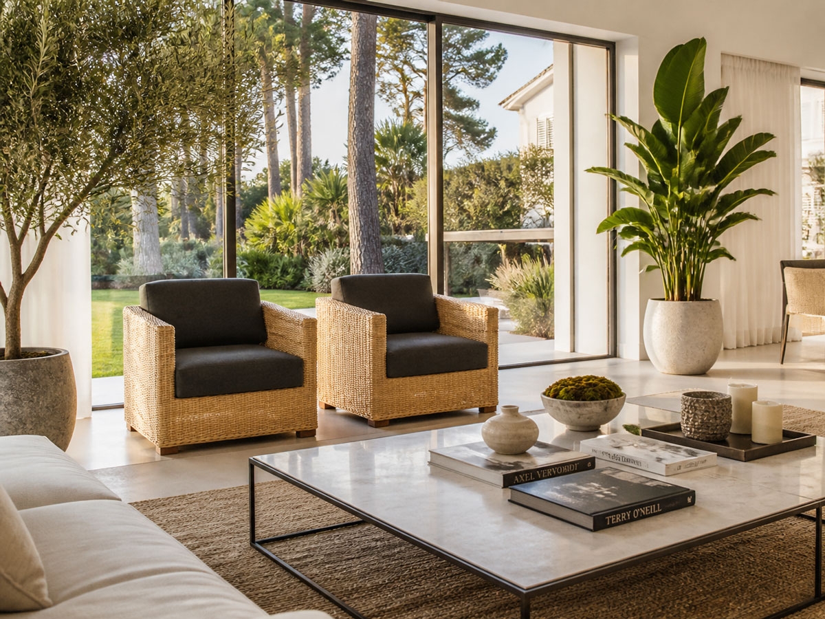 Breton - armchair - rattan