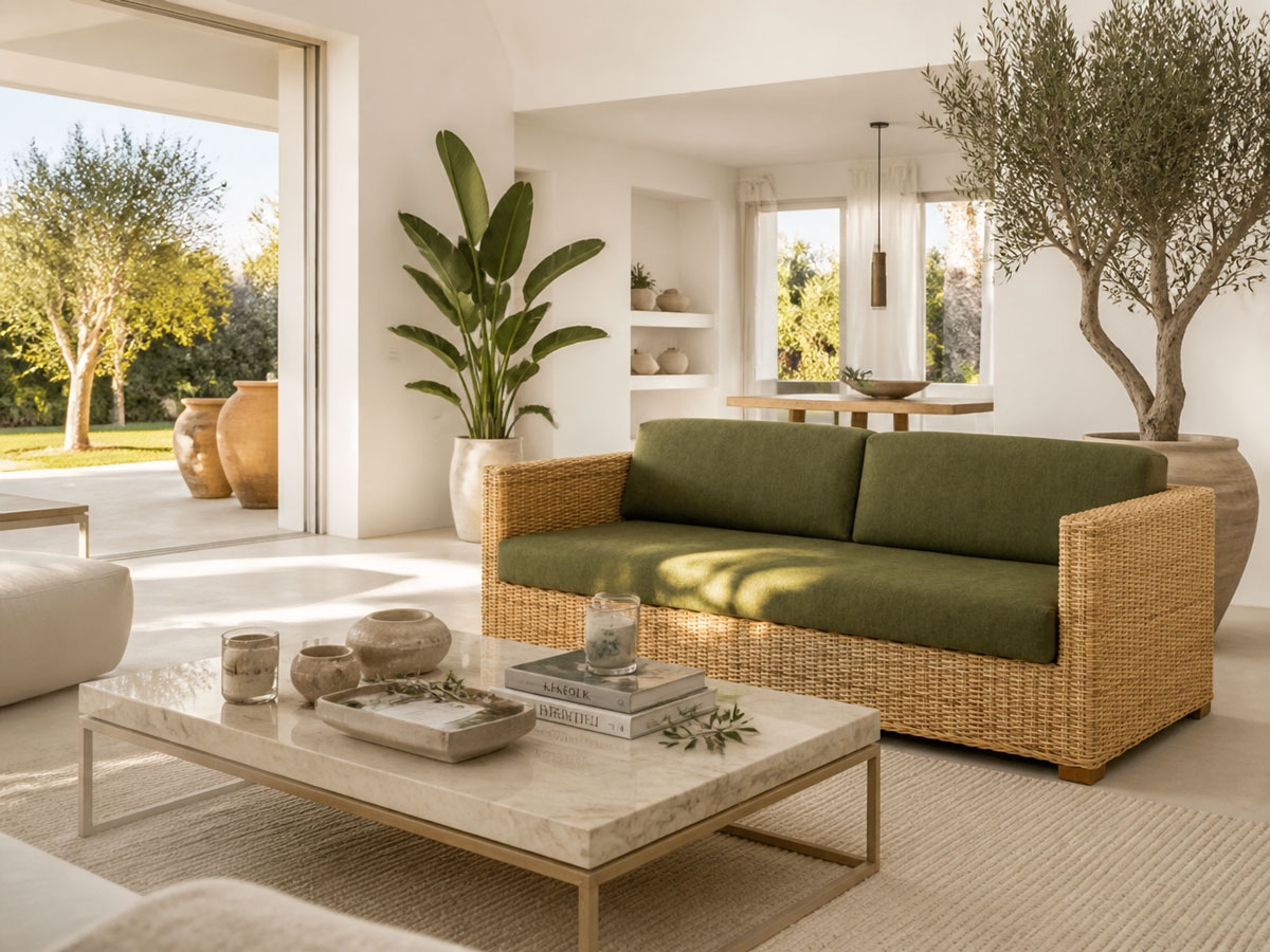 Breton -3-Sitzer Sofa - rattan