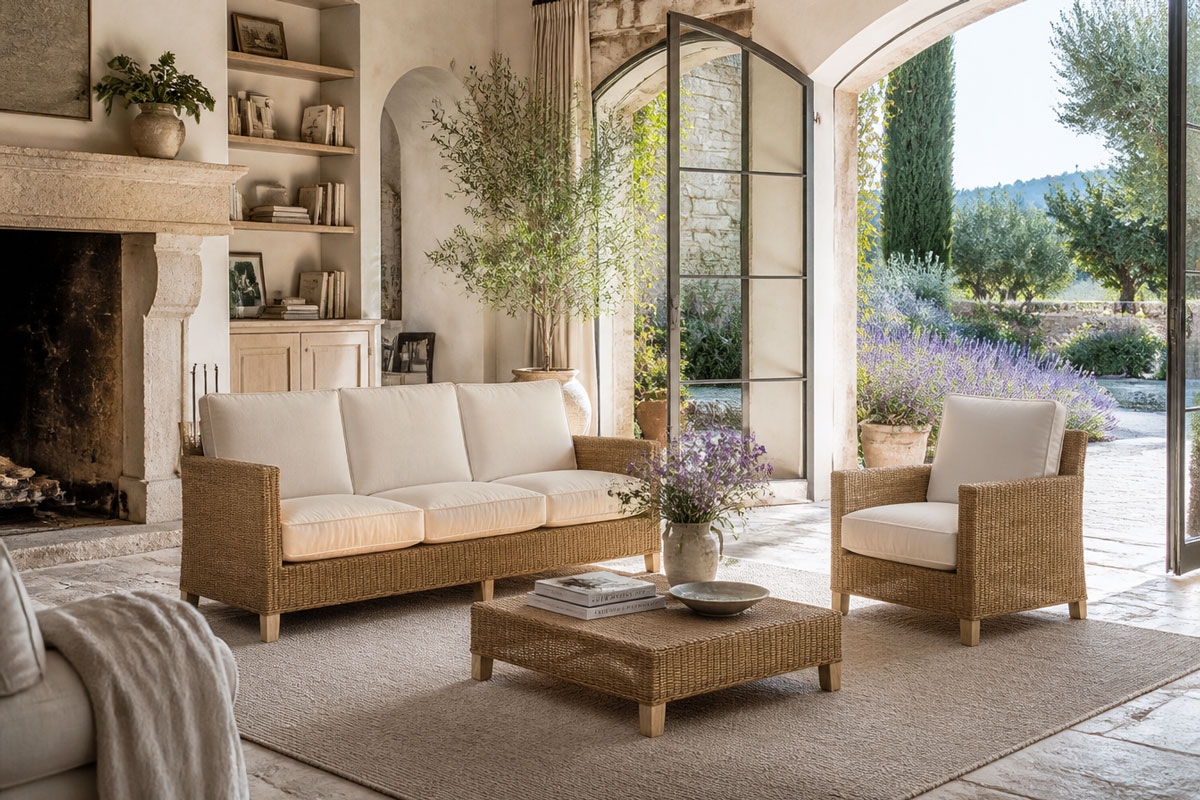 Tiffany - divano 3 posti - rattan