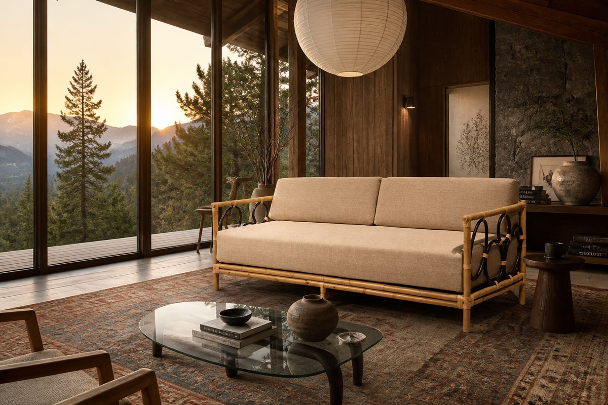 Bouble -  3 seater sofa - Rattan