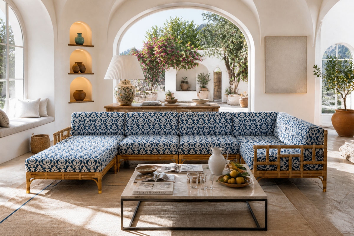 Mediterraneo - Ecksofa - rattan