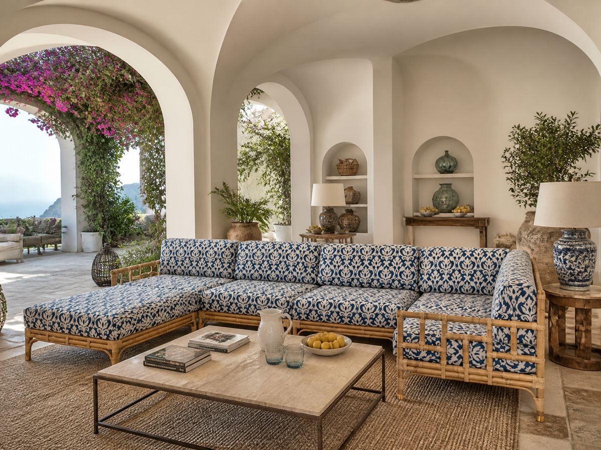 Mediterraneo - Ecksofa - rattan