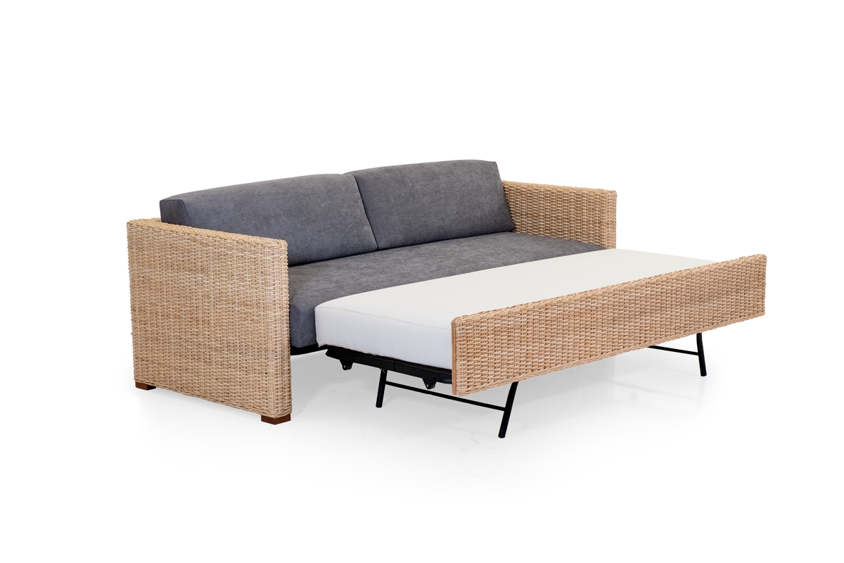 Breton - divano letto - rattan