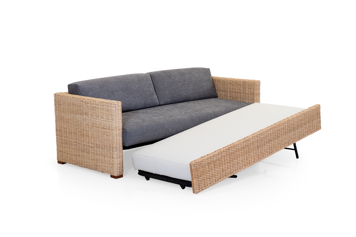Breton - sofa bed - rattan