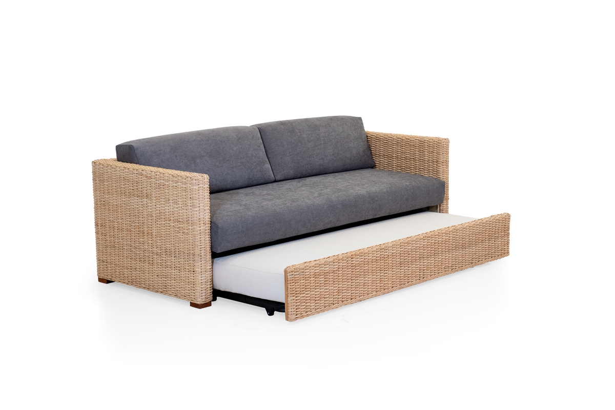 Breton - divano letto - rattan