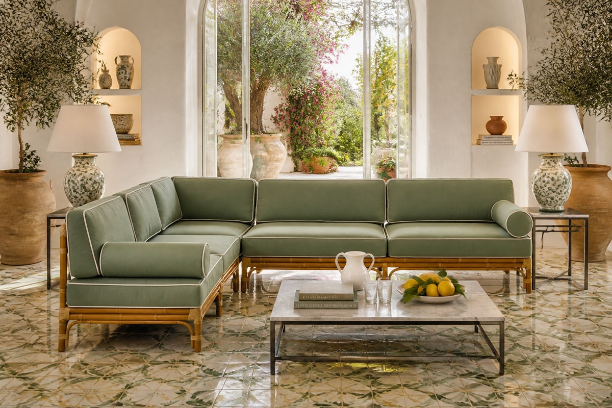 Mediterraneo - Ecksofa - rattan
