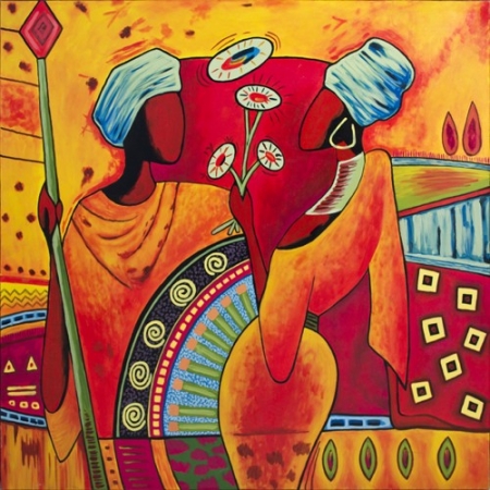 80312 - Painting - Afrika -...
